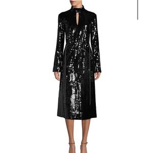 Tibi Avril Sequin Midi Dress size small